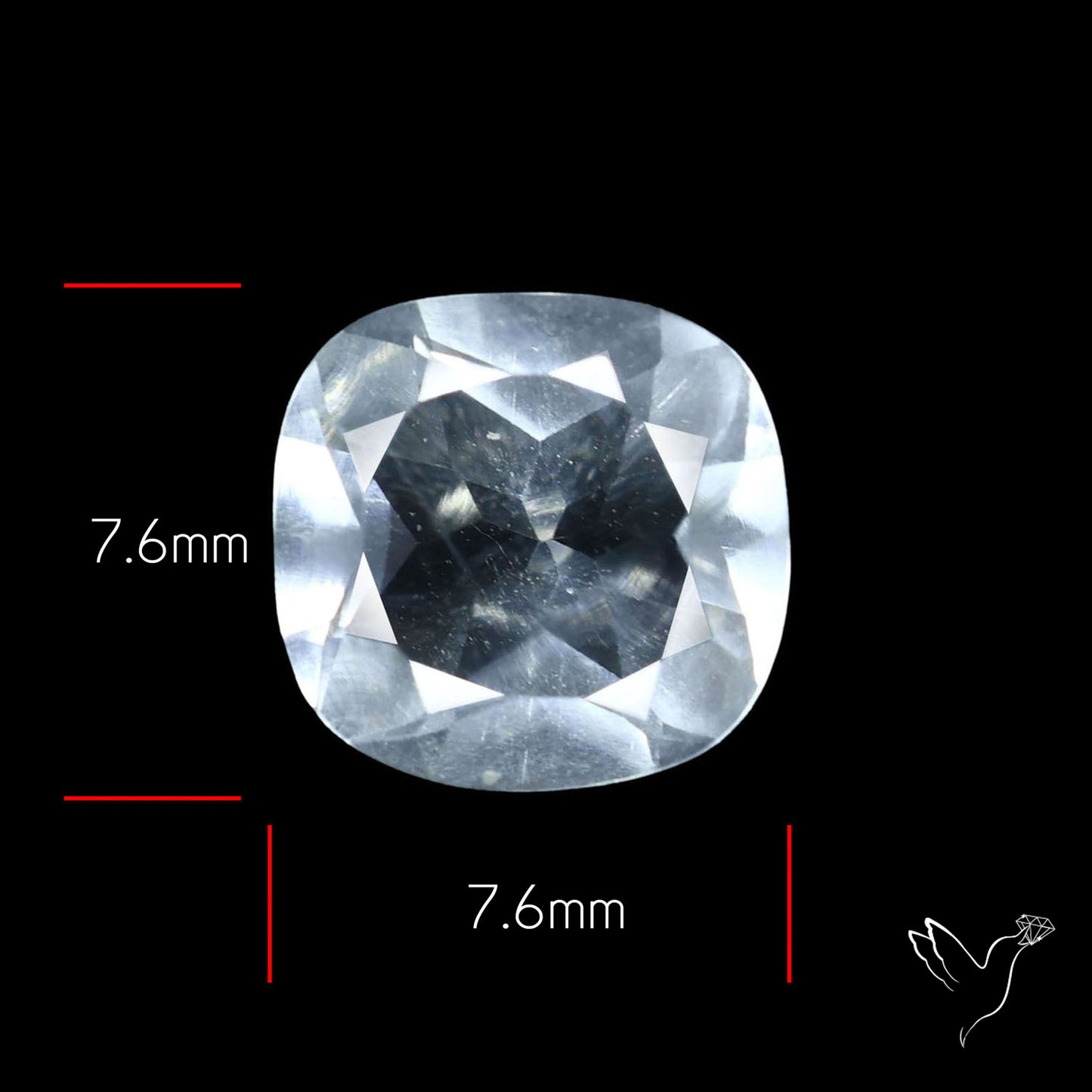 Hyalite Opal Faceted Fluorescent under UV Light