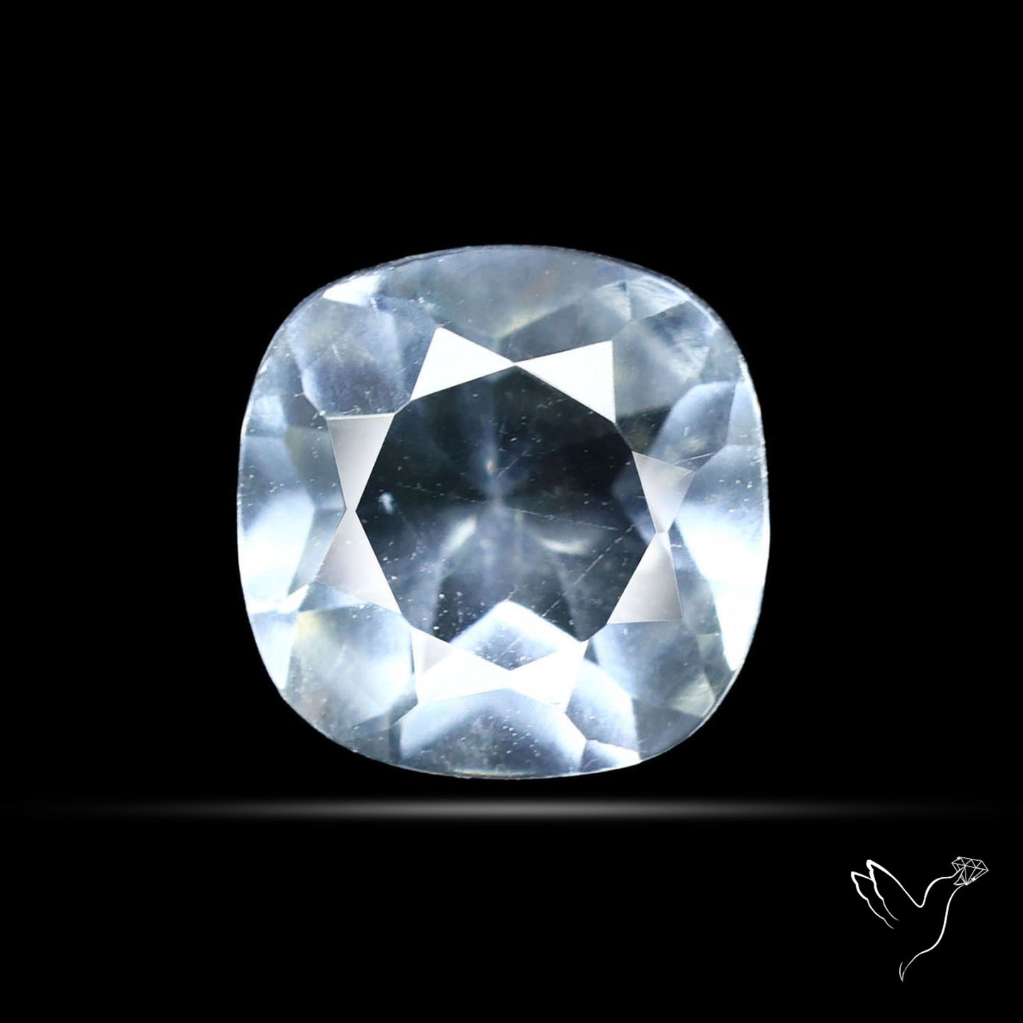 Hyalite Opal Faceted Fluorescent under UV Light