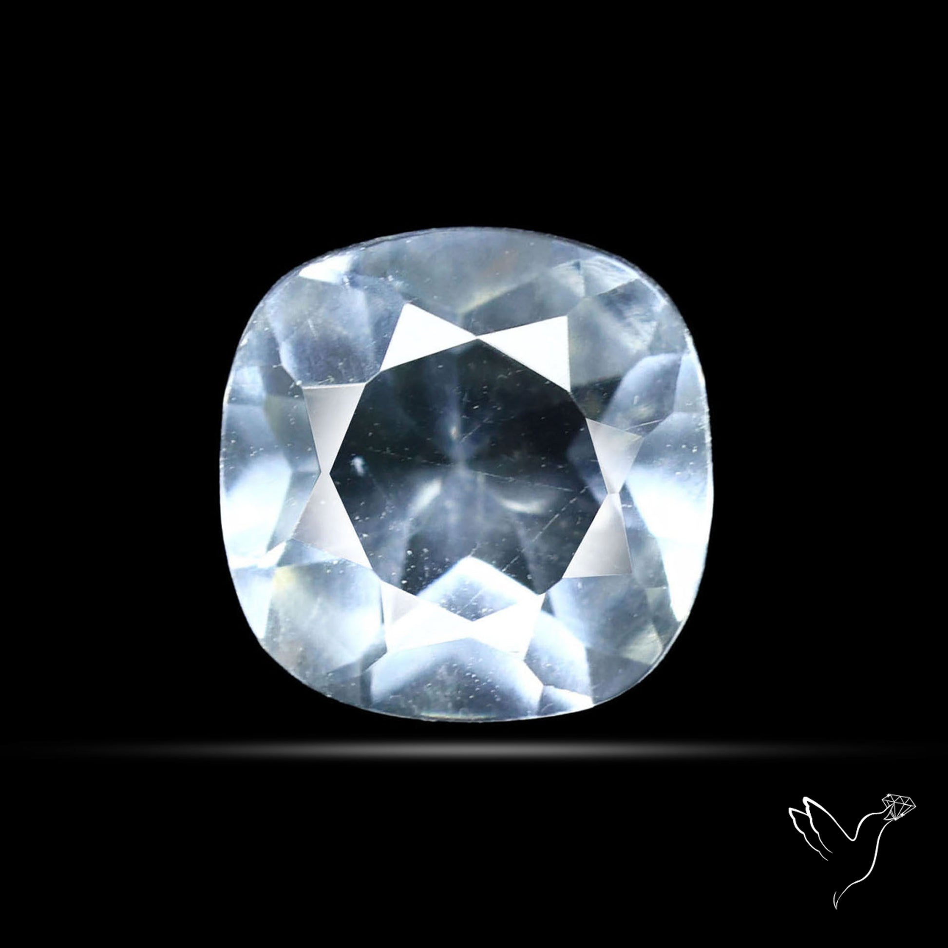 Hyalite Opal Faceted Fluorescent under UV Light