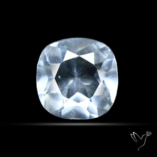 Hyalite Opal Faceted Fluorescent under UV Light