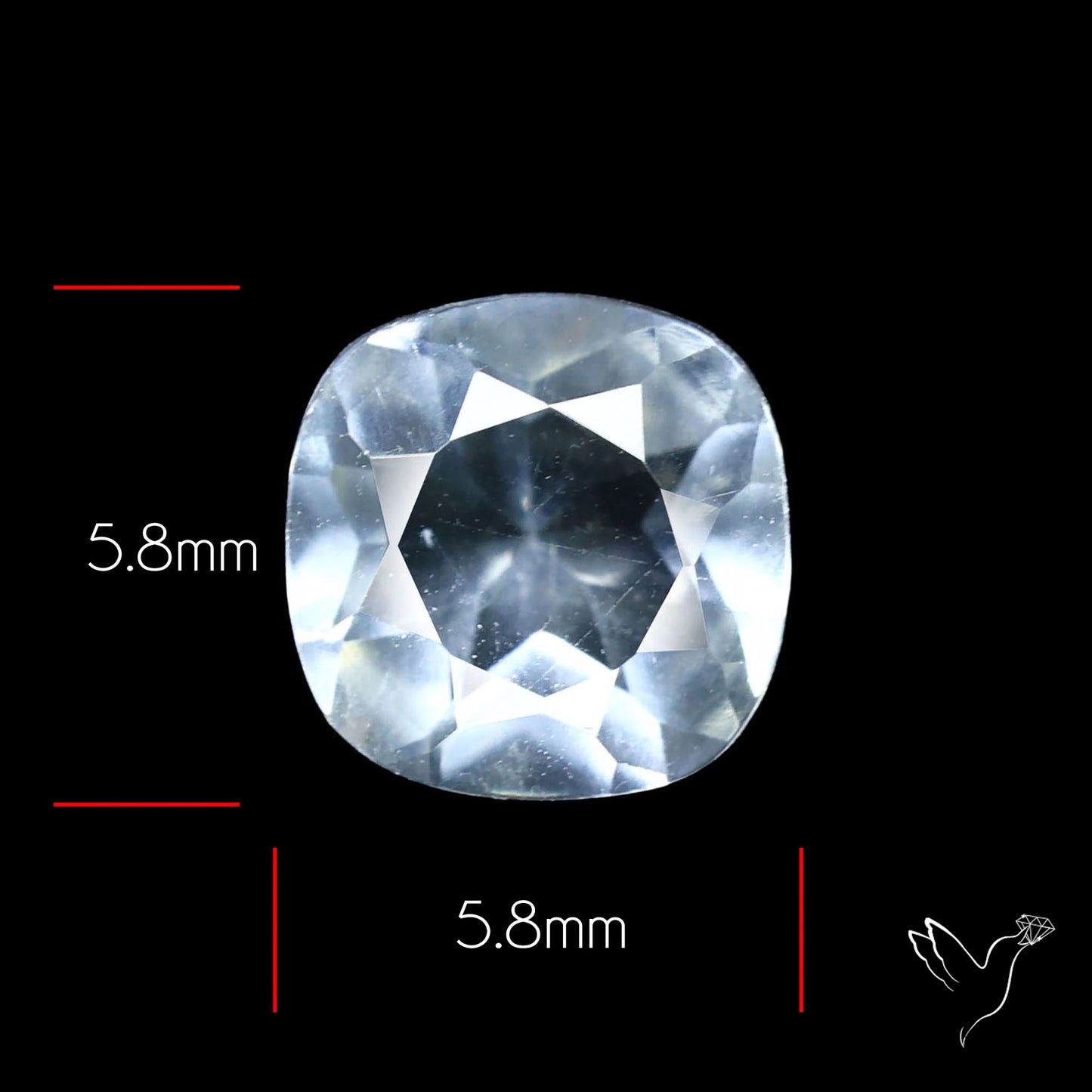 Hyalite Opal Faceted Fluorescent under UV Light