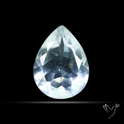 Hyalite Opal Faceted Fluorescent under UV Light