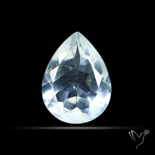 Hyalite Opal Faceted Fluorescent under UV Light