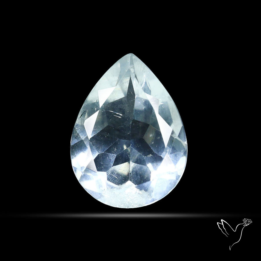 Hyalite Opal Faceted Fluorescent under UV Light