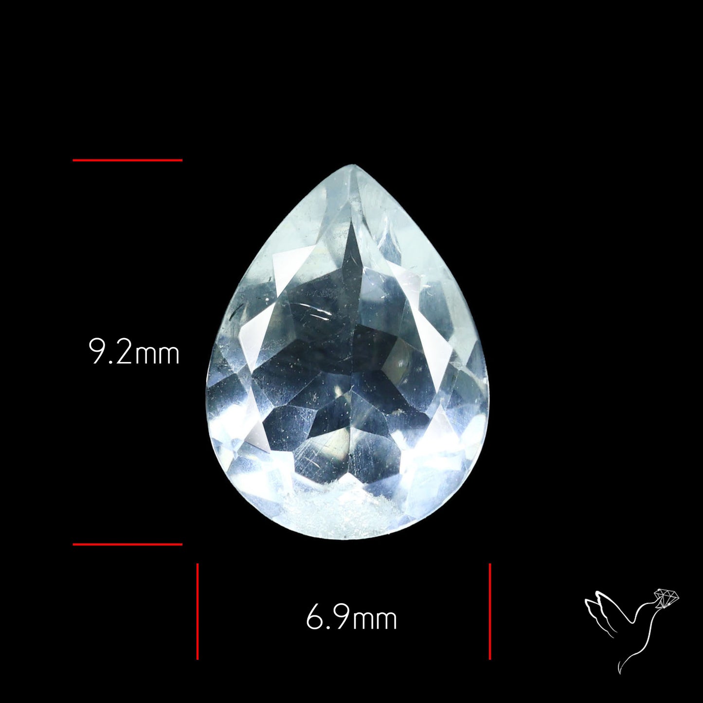 Hyalite Opal Faceted Fluorescent under UV Light
