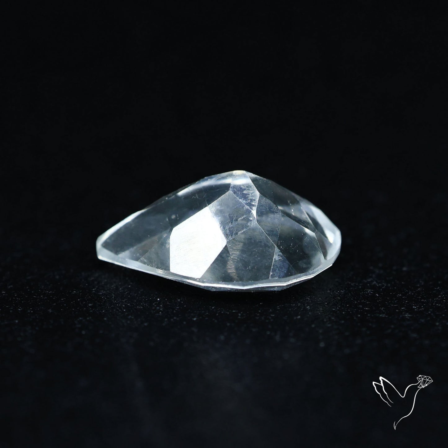 Hyalite Opal Faceted Fluorescent under UV Light