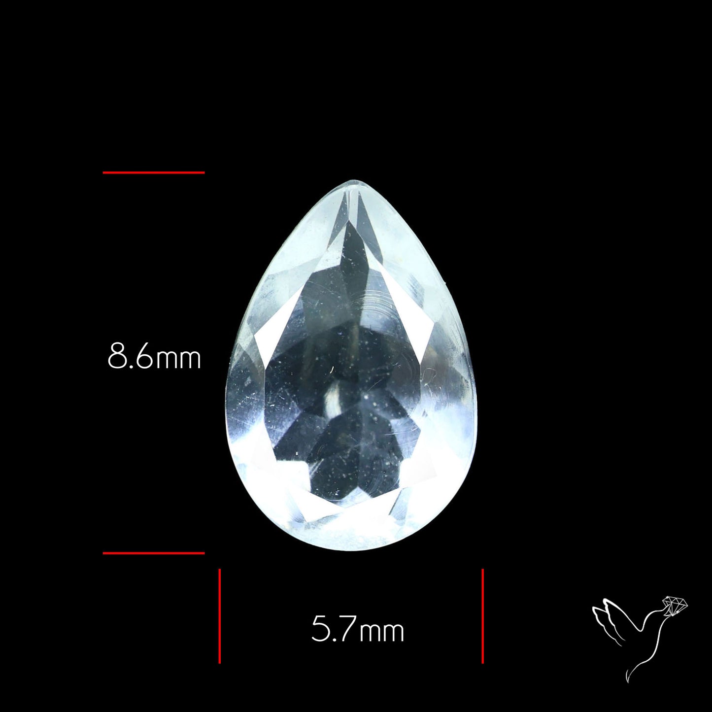 Hyalite Opal Faceted Fluorescent under UV Light