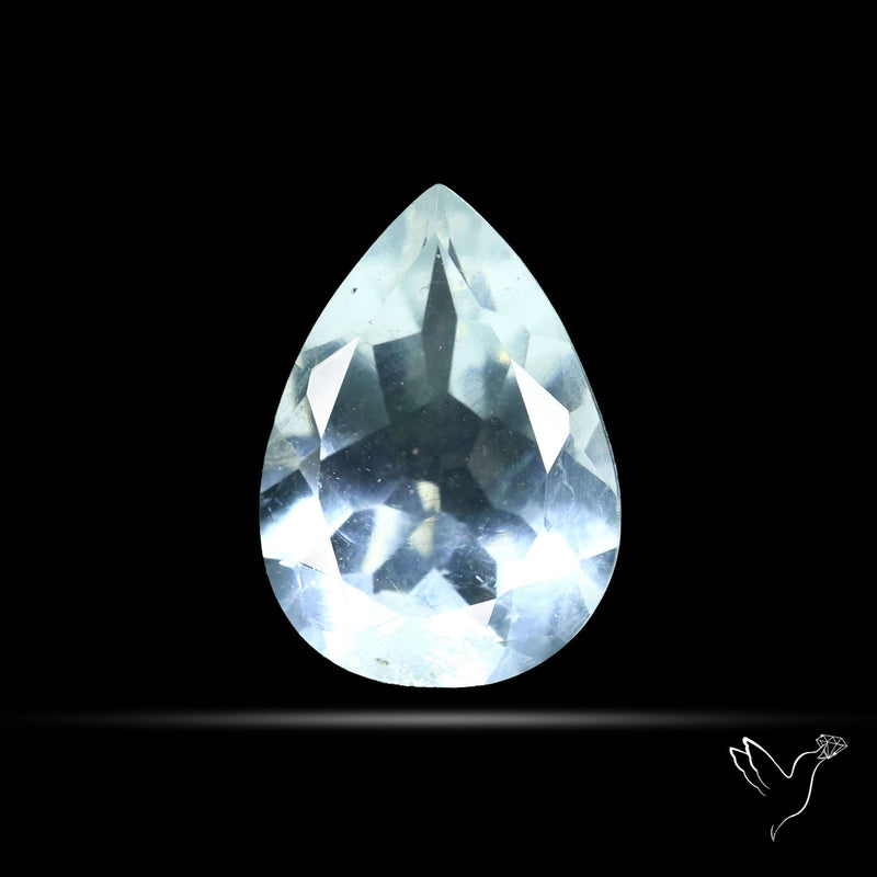 Hyalite Opal Faceted Fluorescent under UV Light