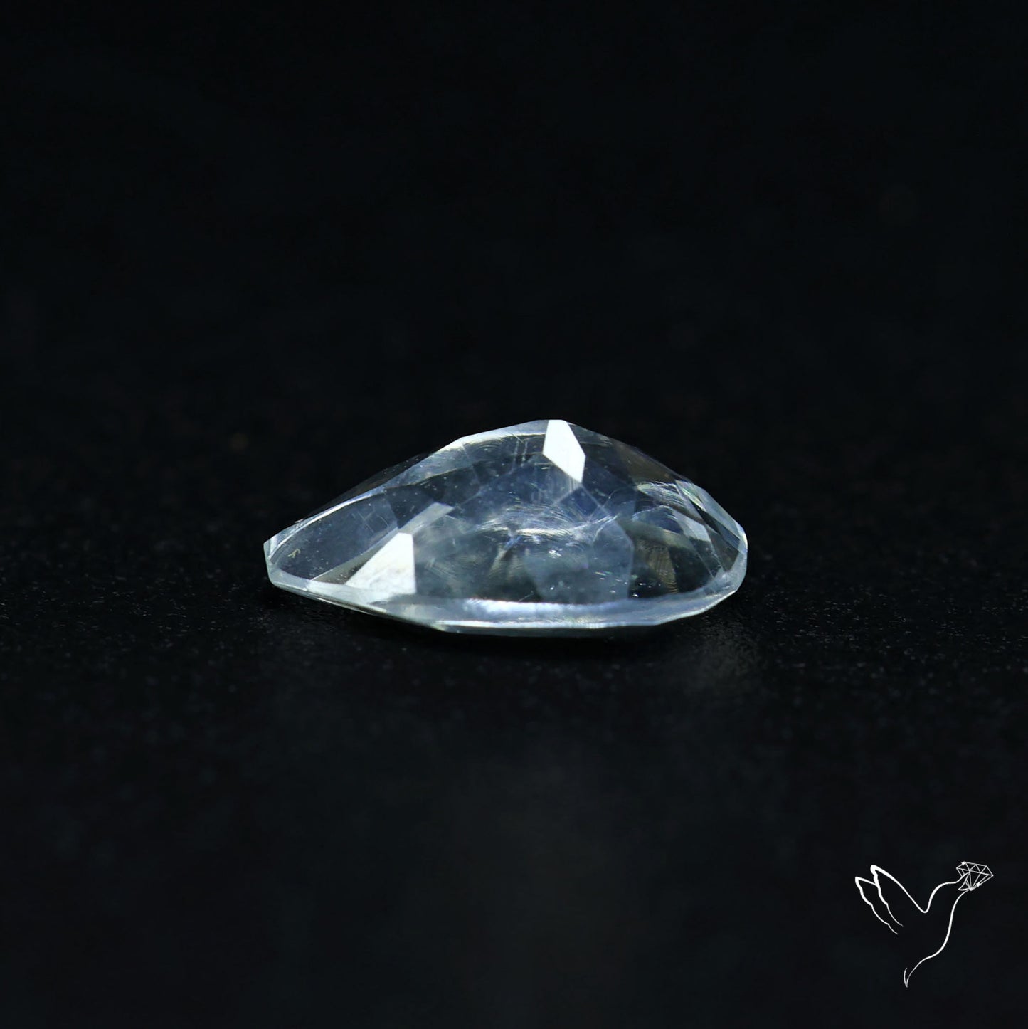 Hyalite Opal Faceted Fluorescent under UV Light