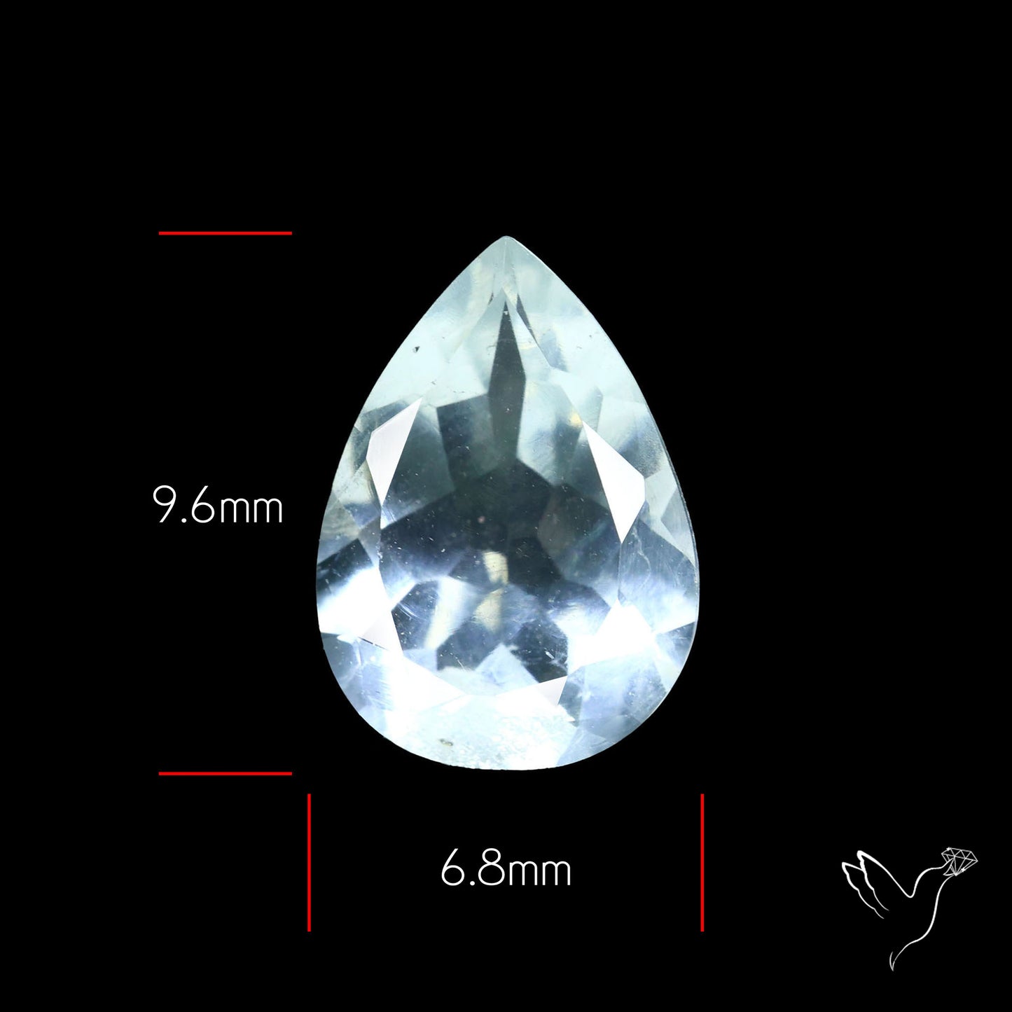 Hyalite Opal Faceted Fluorescent under UV Light