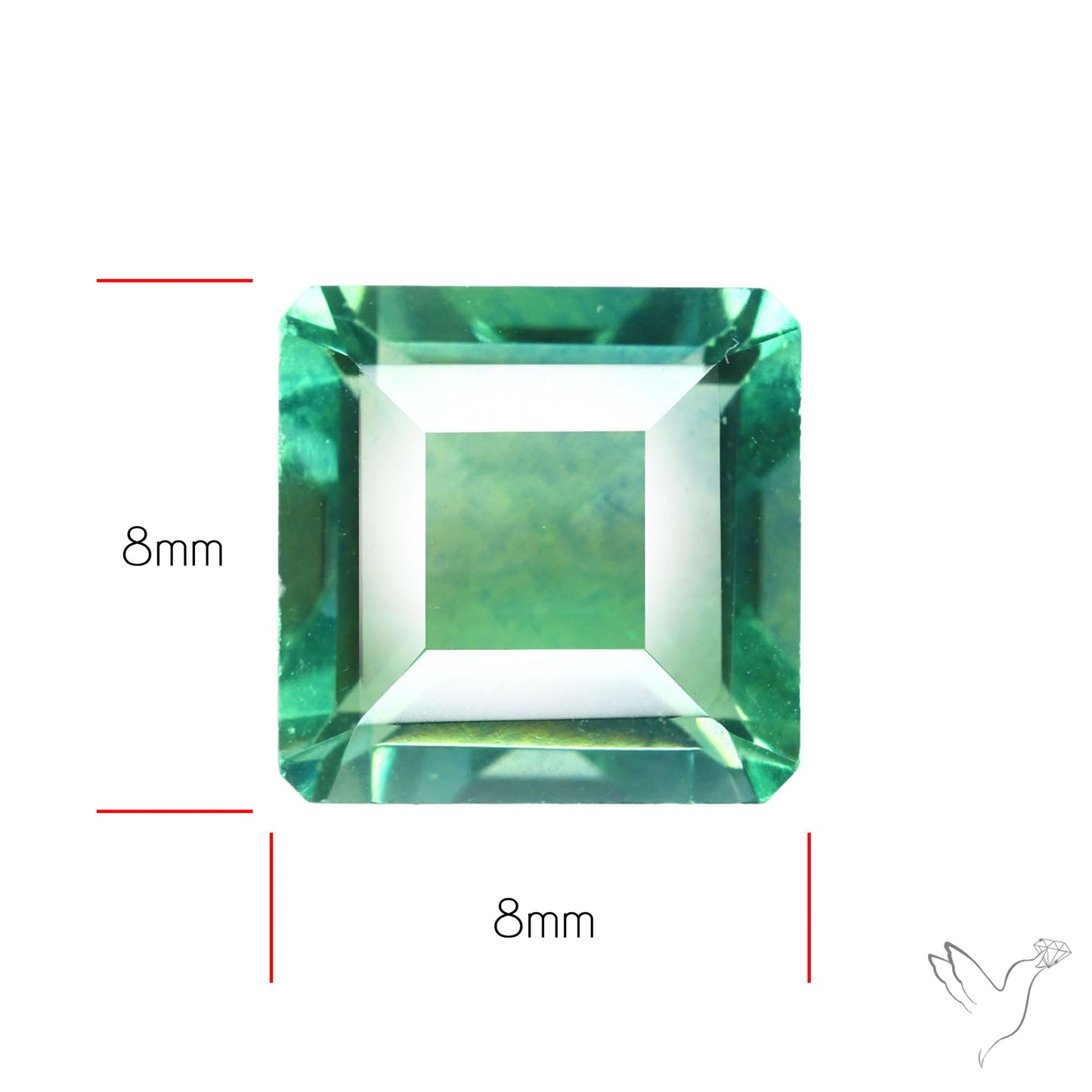 AAA Teal Blue Fluorite Faceted Fine Gemstone