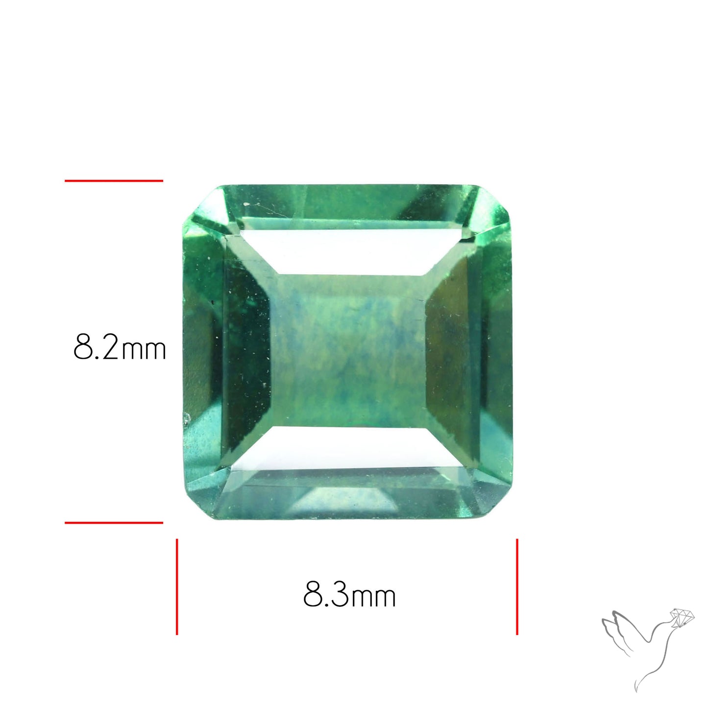 AAA Teal Blue Fluorite Faceted Fine Gemstone