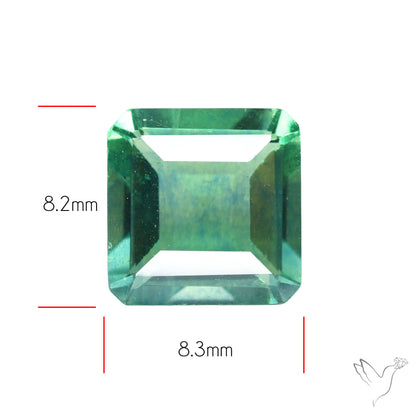 AAA Teal Blue Fluorite Faceted Fine Gemstone