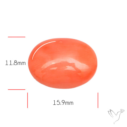 Japanese Red Coral Rare Cabochon