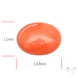 Japanese Red Coral Rare Cabochon
