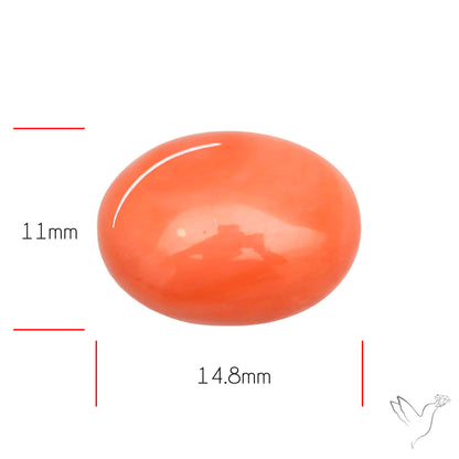 Japanese Red Coral Rare Cabochon