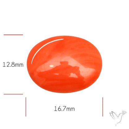 Japanese Red Coral Rare Cabochon