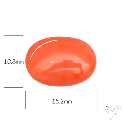 Japanese Red Coral Rare Cabochon