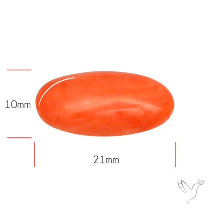 Japanese Red Coral Rare Cabochon