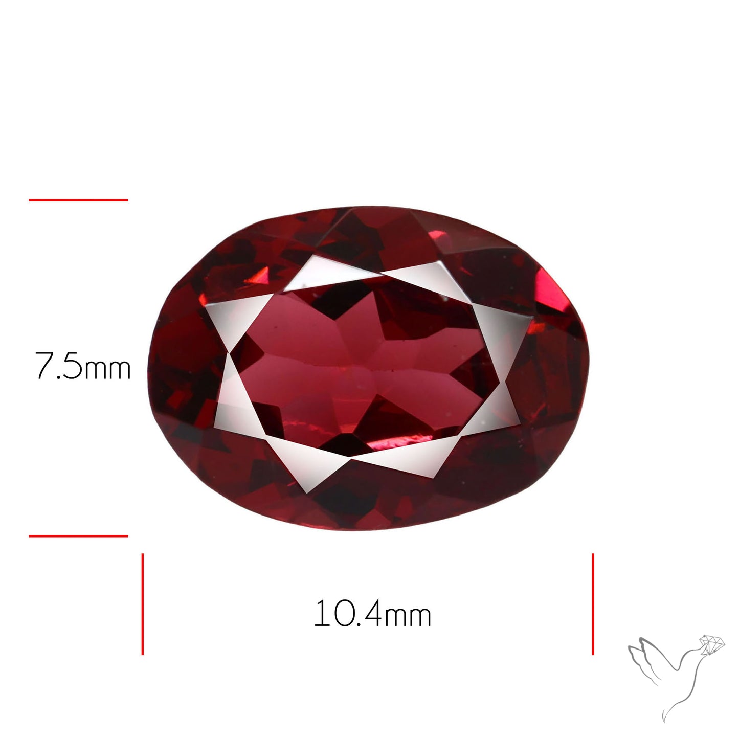 Faceted Rhodolite Garnet AAA Fine Gemstone
