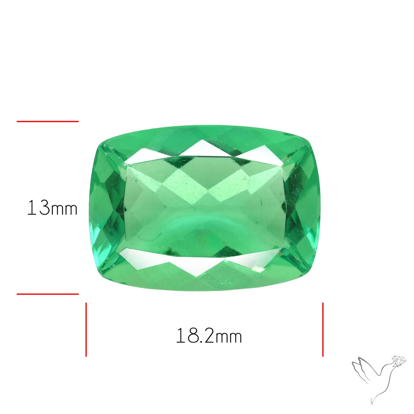 Deep Mint Green Fluorite Faceted Fine Gemstone