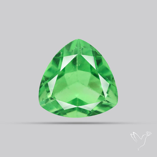 Deep Mint Green Fluorite Faceted Fine Gemstone