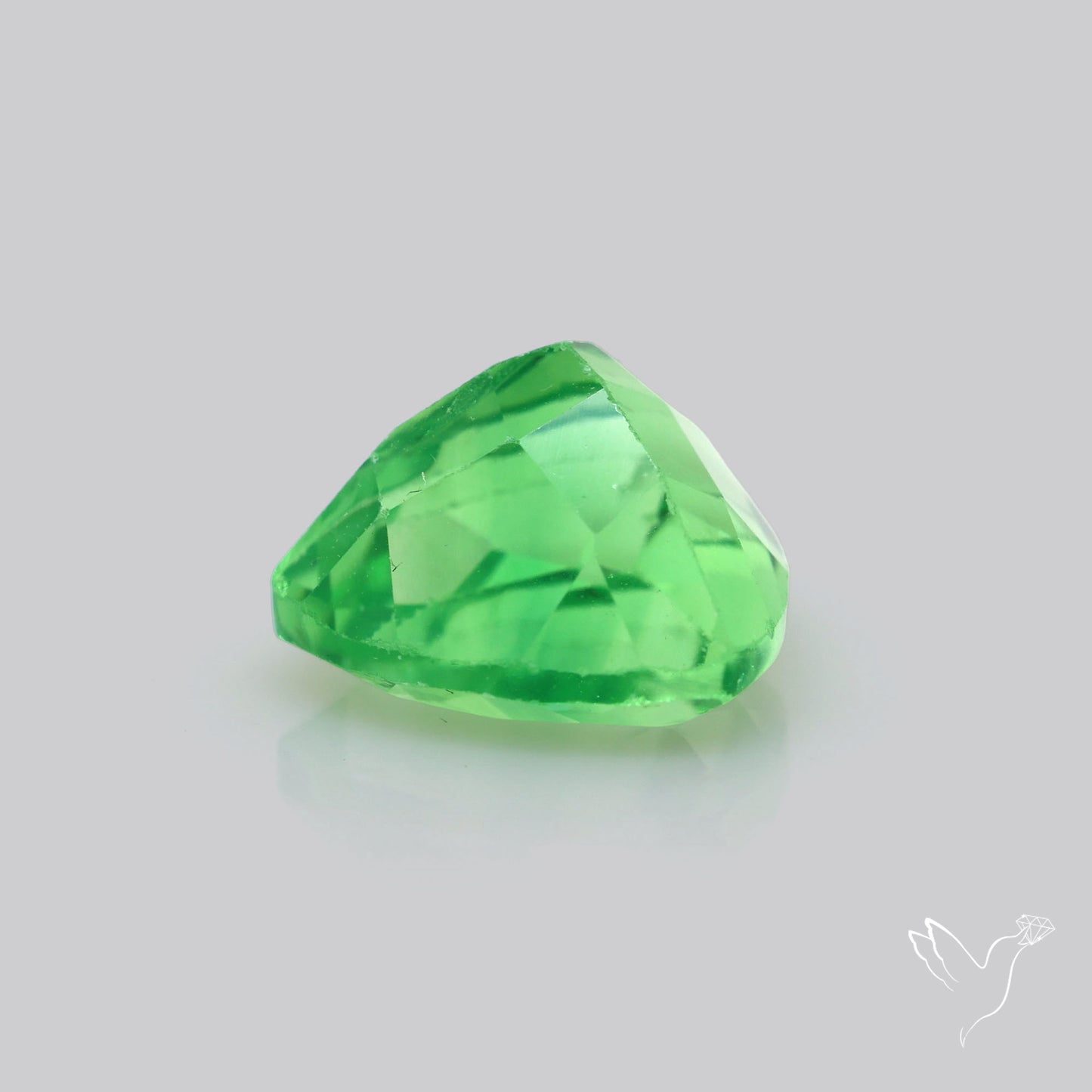 Deep Mint Green Fluorite Faceted Fine Gemstone