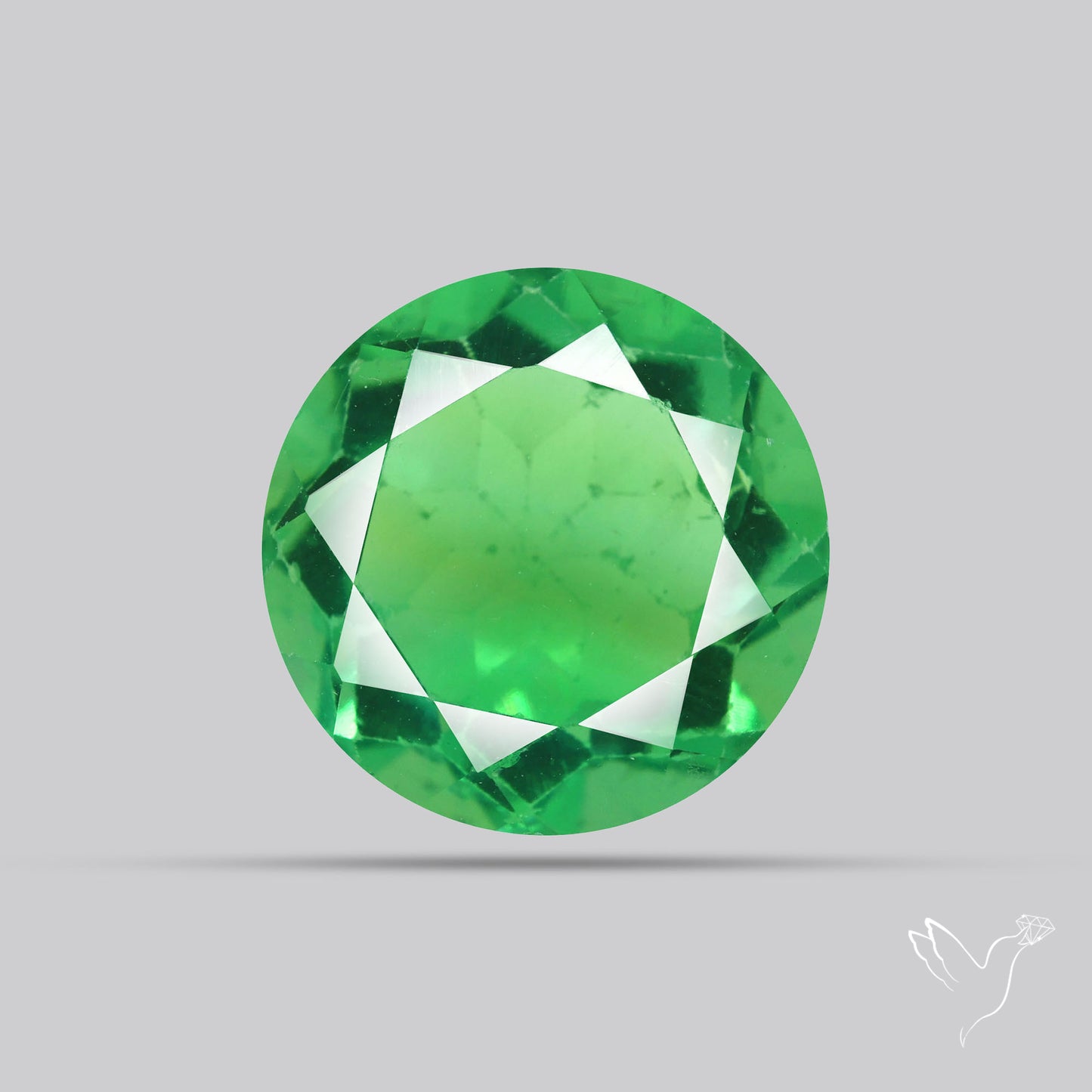Deep Mint Green Fluorite Faceted Fine Gemstone