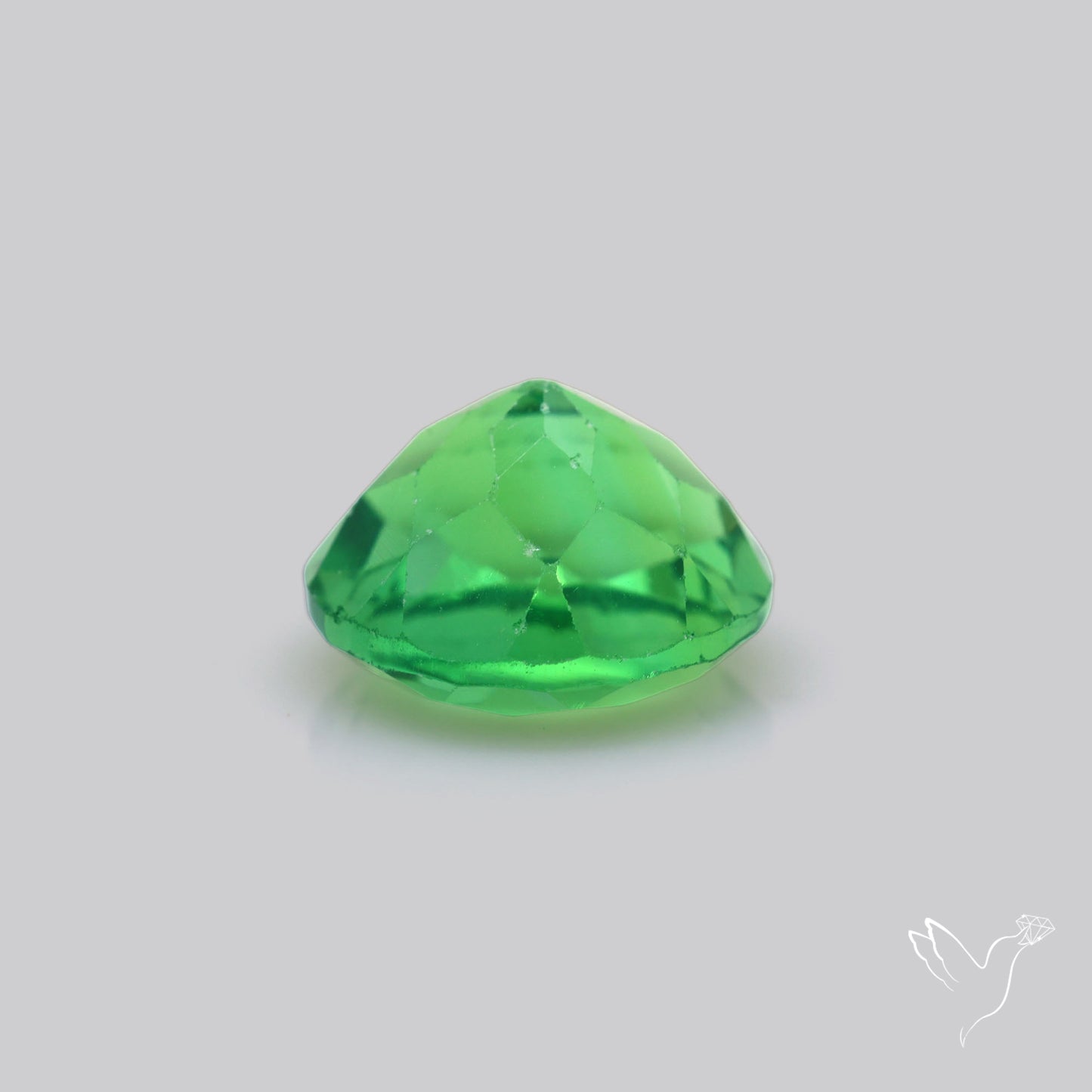 Deep Mint Green Fluorite Faceted Fine Gemstone