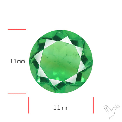 Deep Mint Green Fluorite Faceted Fine Gemstone