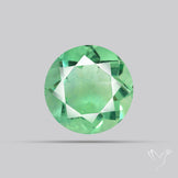 Deep Mint Green Fluorite Faceted Fine Gemstone
