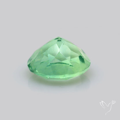 Deep Mint Green Fluorite Faceted Fine Gemstone