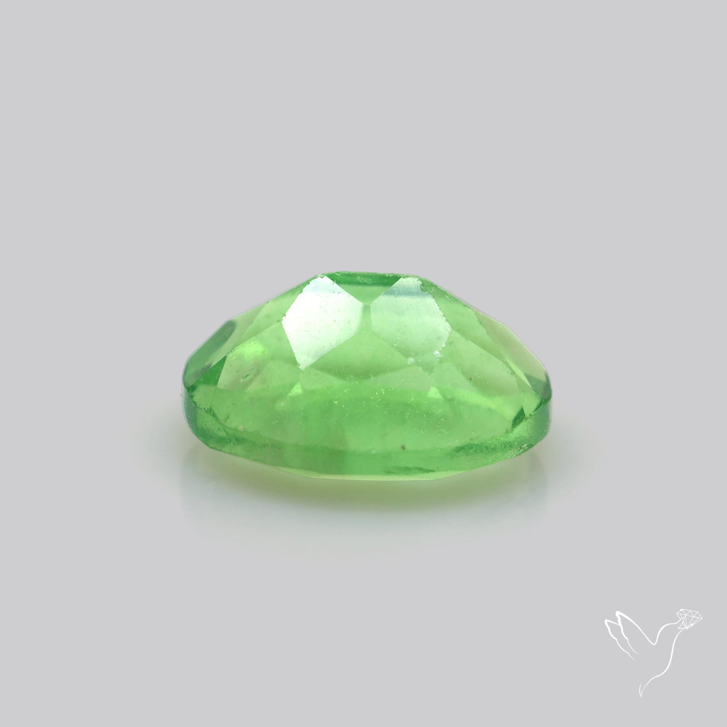 Deep Mint Green Fluorite Faceted Fine Gemstone