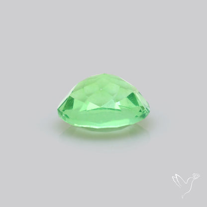 Deep Mint Green Fluorite Faceted Fine Gemstone