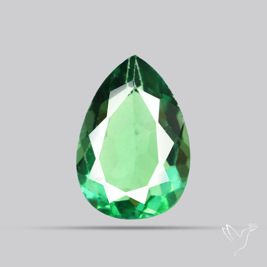 Deep Mint Green Fluorite Faceted Fine Gemstone