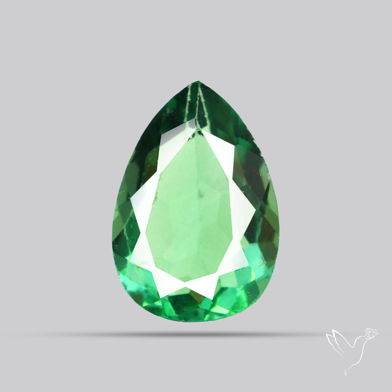 Deep Mint Green Fluorite Faceted Fine Gemstone