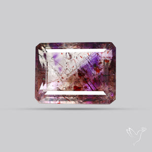 Faceted Lepidocrocite In Amethyst Super Seven Amethyst Fine Gemstone