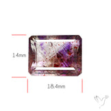 Faceted Lepidocrocite In Amethyst Super Seven Amethyst Fine Gemstone