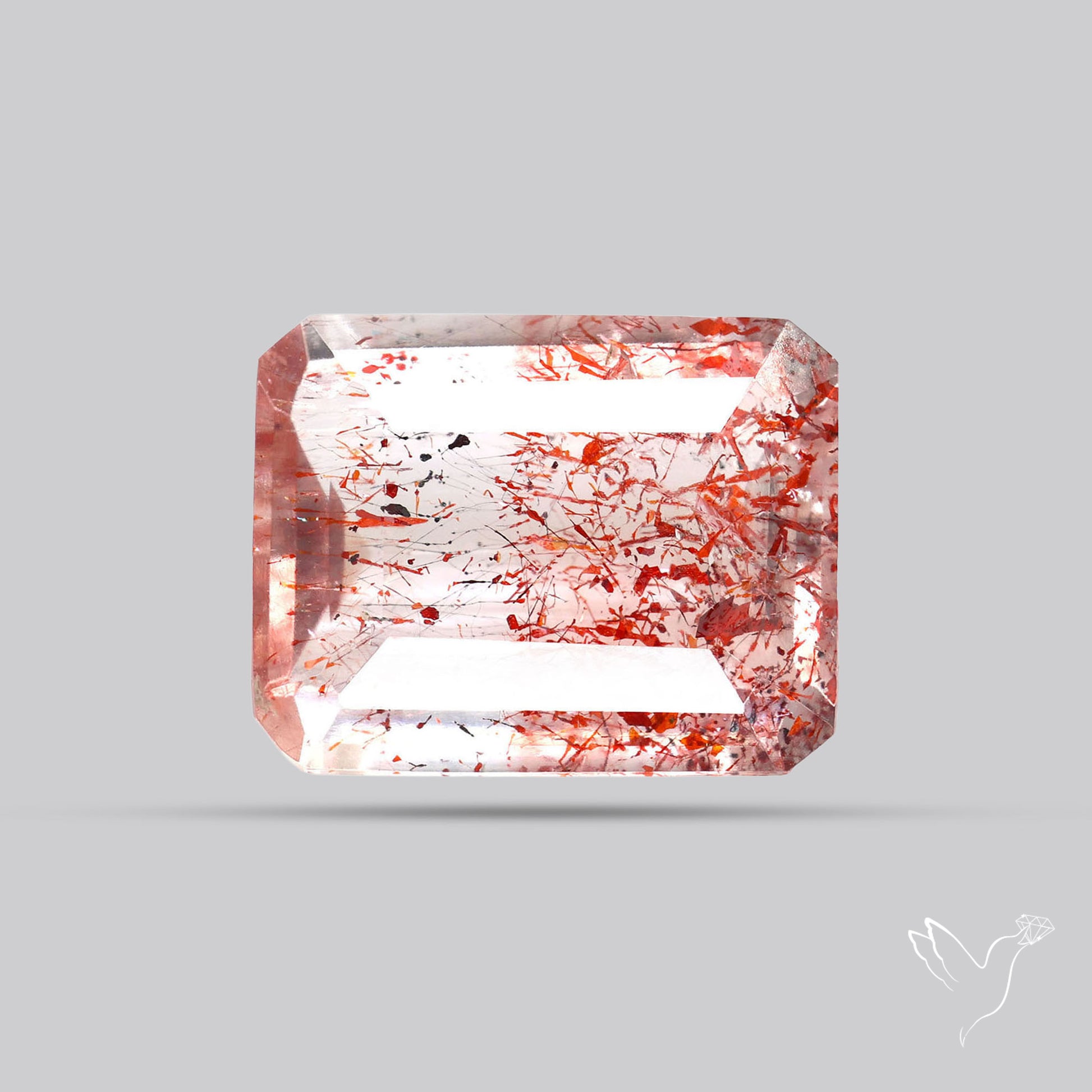 Bicolor Lepidocrocite In Amethyst Super Seven Amethyst Faceted Fine Gemstone
