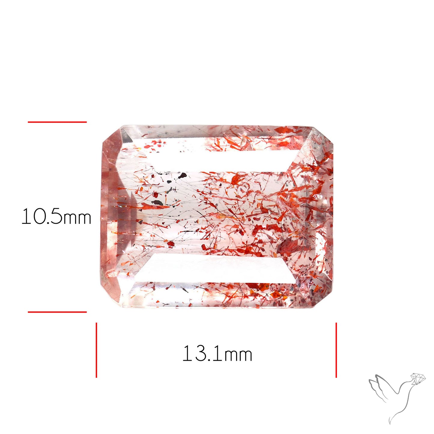 Bicolor Lepidocrocite In Amethyst Super Seven Amethyst Faceted Fine Gemstone