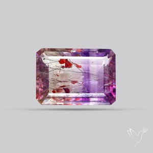 Faceted Lepidocrocite In Amethyst Super Seven Amethyst Fine Gemstone