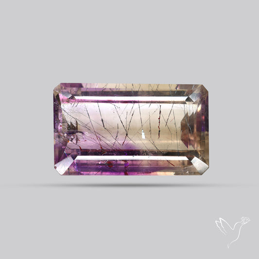 Faceted Lepidocrocite In Amethyst Super Seven Amethyst Fine Gemstone
