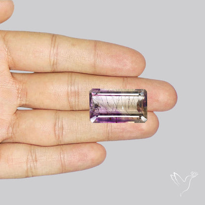 Faceted Lepidocrocite In Amethyst Super Seven Amethyst Fine Gemstone