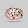 Diopside in Rose Quartz Faceted Fine Gemstone