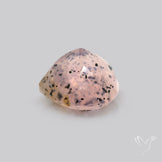 Diopside in Rose Quartz Faceted Fine Gemstone