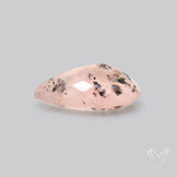 Diopside in Rose Quartz Faceted Fine Gemstone
