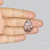 Diopside in Rose Quartz Faceted Fine Gemstone