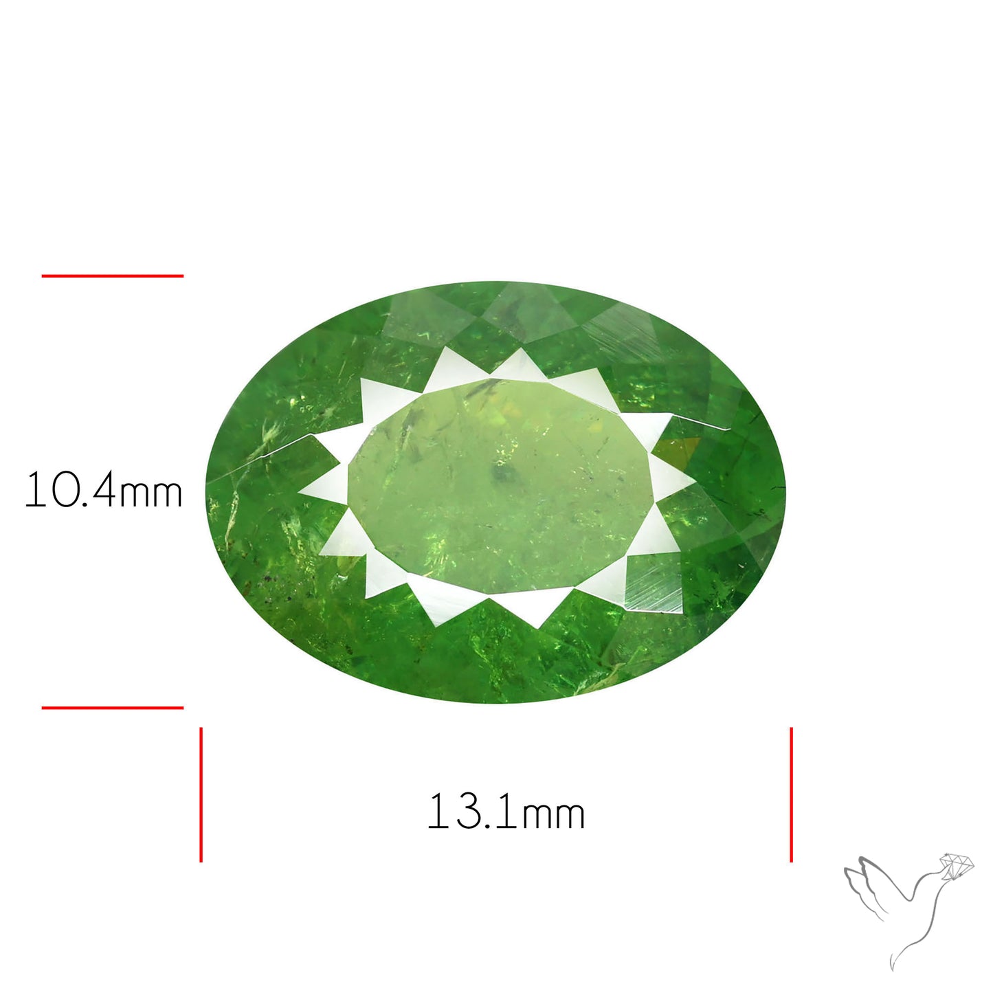 Rare Large Ural Demantoid Garnets Faceted Fine Gemstone