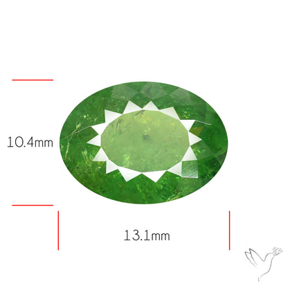 Rare Large Ural Demantoid Garnets Faceted Fine Gemstone