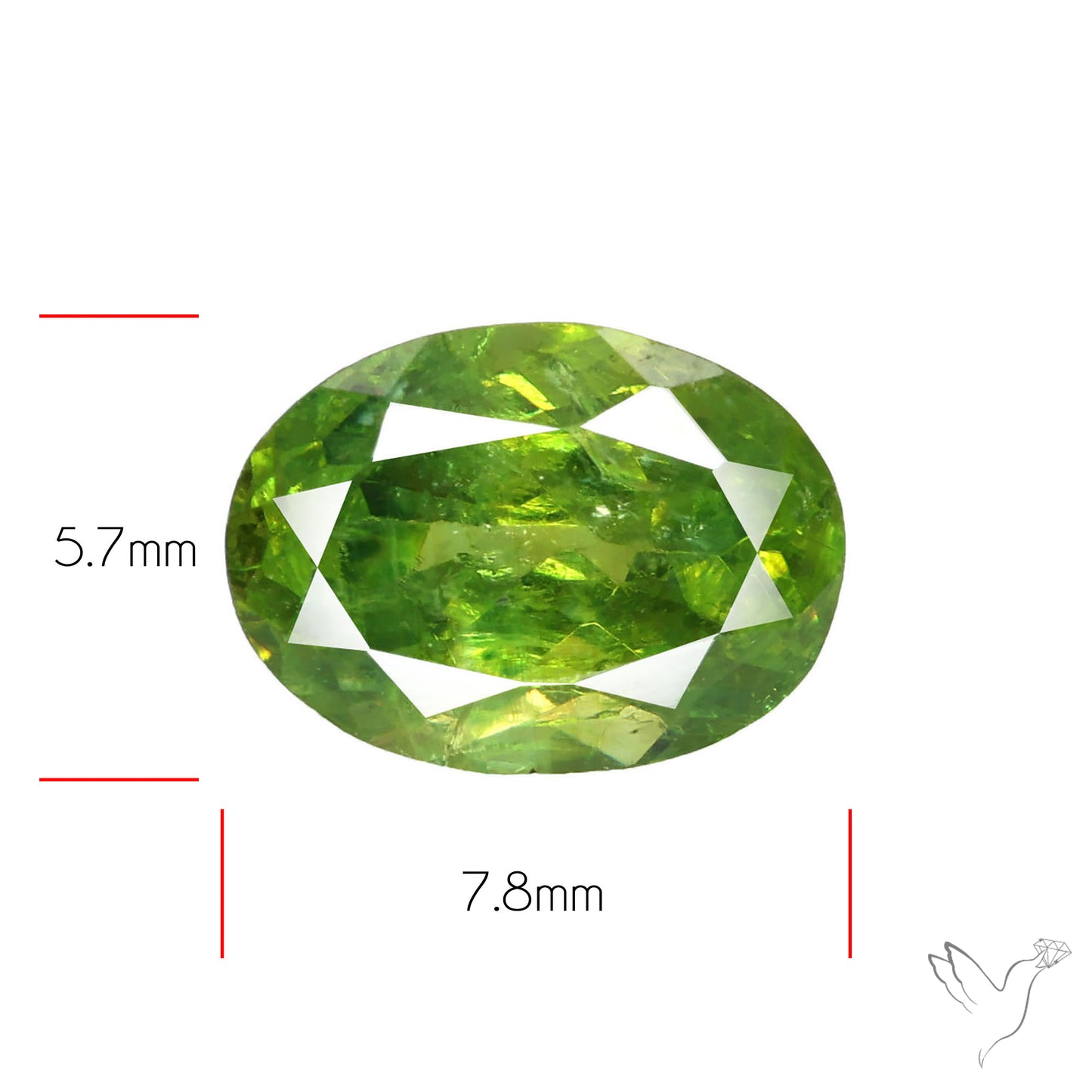 Rare Ural Demantoid Garnets Faceted Fine Gemstone